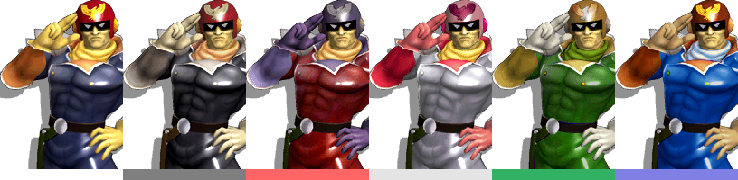 Captain Falcon Palette (SSBM).png