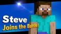 Steve's unlock notice after downloading him from the Nintendo eShop.