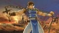 Richter straightening his whip on the Bridge of Eldin.