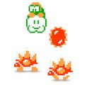 Official artwork of Lakitu and Spinies in Brawl.