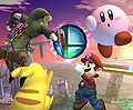 A fray over the Smash Ball in Brawl.