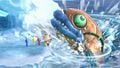 Olimar getting attacked by the fish on Summit.